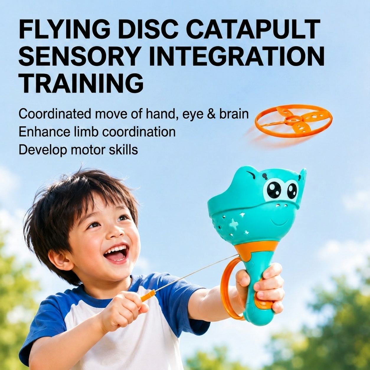 Catapult Launcher Toy - Jouet lanceur de disque volant Mquduo