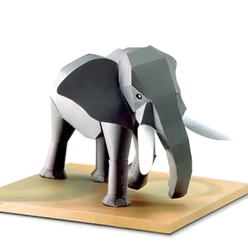 Kids Toys Elephant - Éléphant africain Origami Art Mini 3D