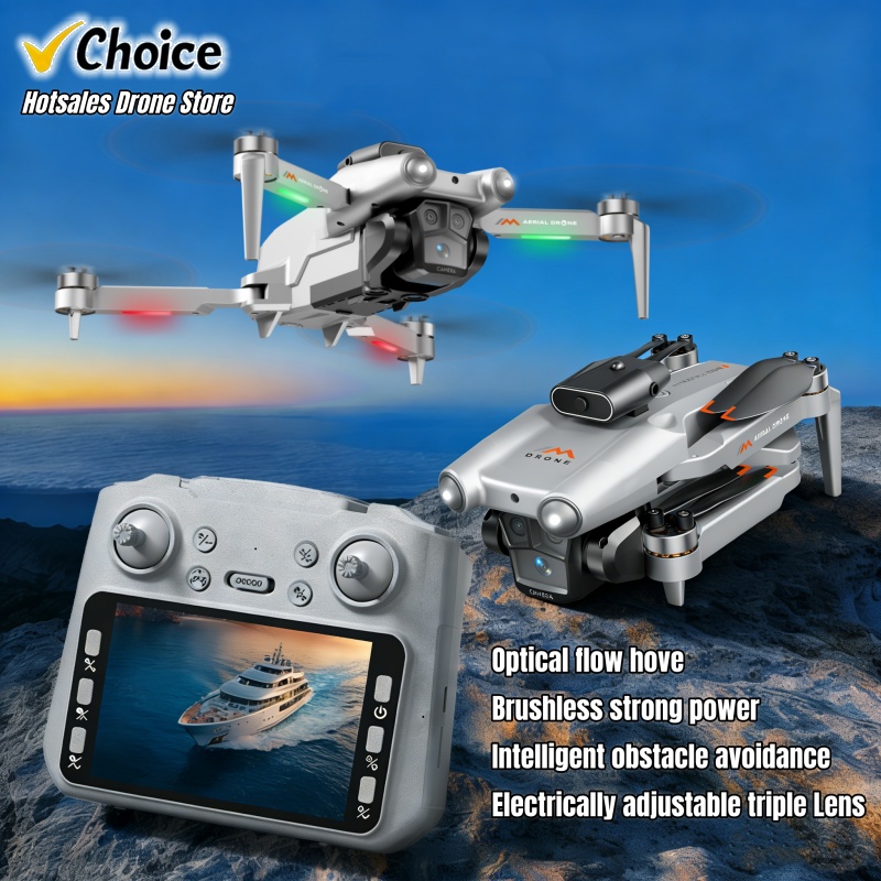 Kids Toys Quad - Drone M6 8K, Triple objectif HD,