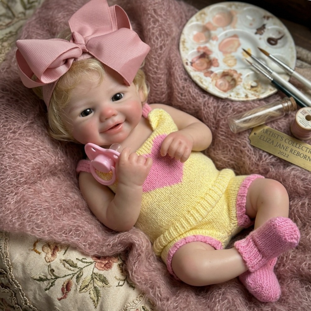 Kids Toys New Born - Poupée reborn en silicone Vivienne de