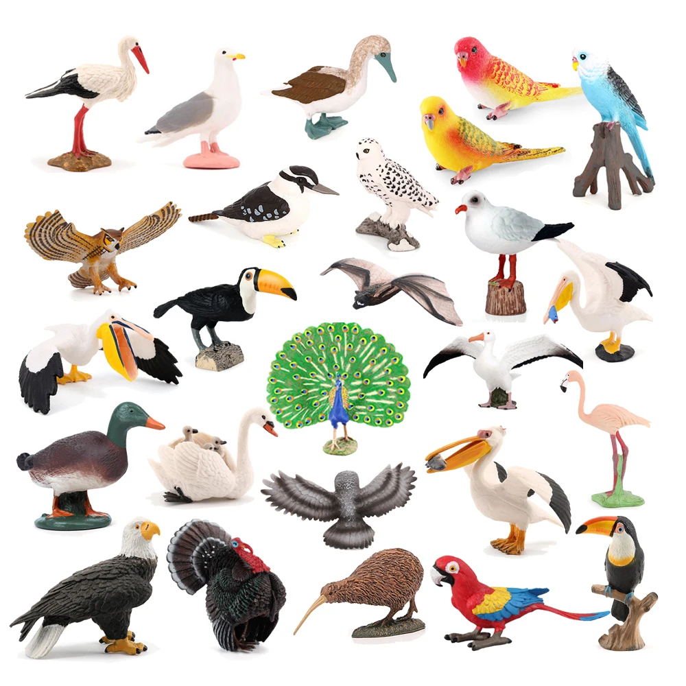 Kids Toys Under 200 - Kiwi oiseau Jungle animaux Figurines paon