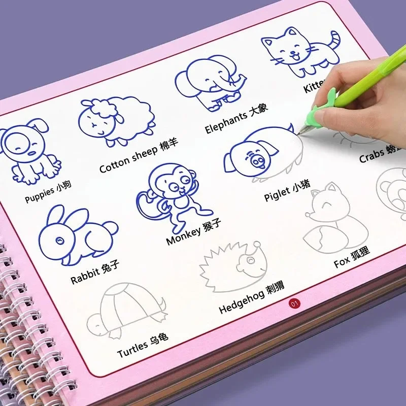 Kids Toys Drawing Easy - Ensemble de livres d'éveil pour enfants,