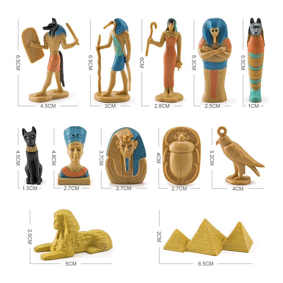 Kids Toys Under 200 - 12 pièces Figurine de l'egypte ancienne