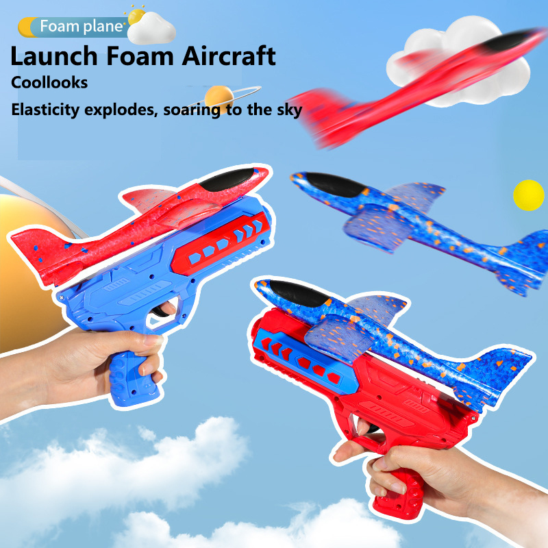Catapult Launcher Toy - Lanceur d'avions en mousse EVA, jouet