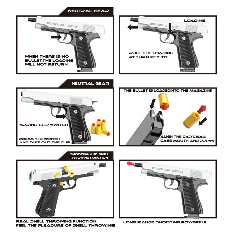 Pistolet de gunman jouet Colt  - Catapult Launcher Toy avis et prix