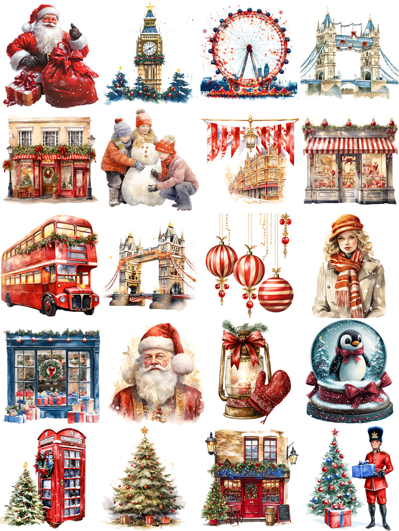 Autocollants de noël londres p - Kids Toys London avis et prix