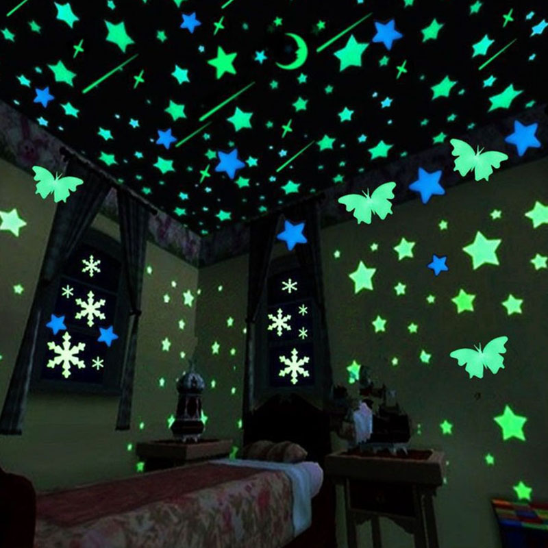 Autocollant mural étoile lumin - Glow In Dark Stars avis et prix