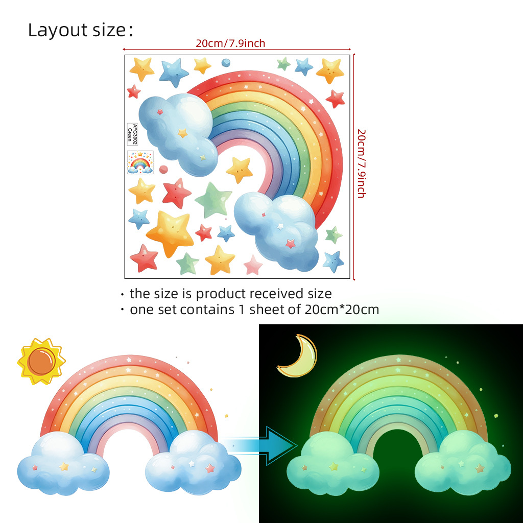 Autocollants muraux lumineux a - Glow In Dark Stars avis et prix