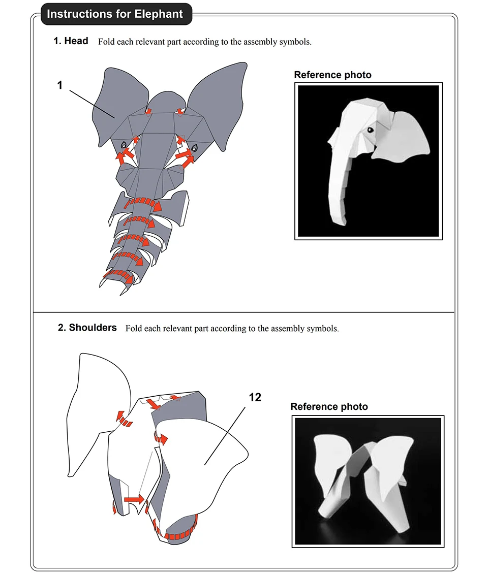 Éléphant africain Origami Art  - Kids Toys Elephant avis et prix