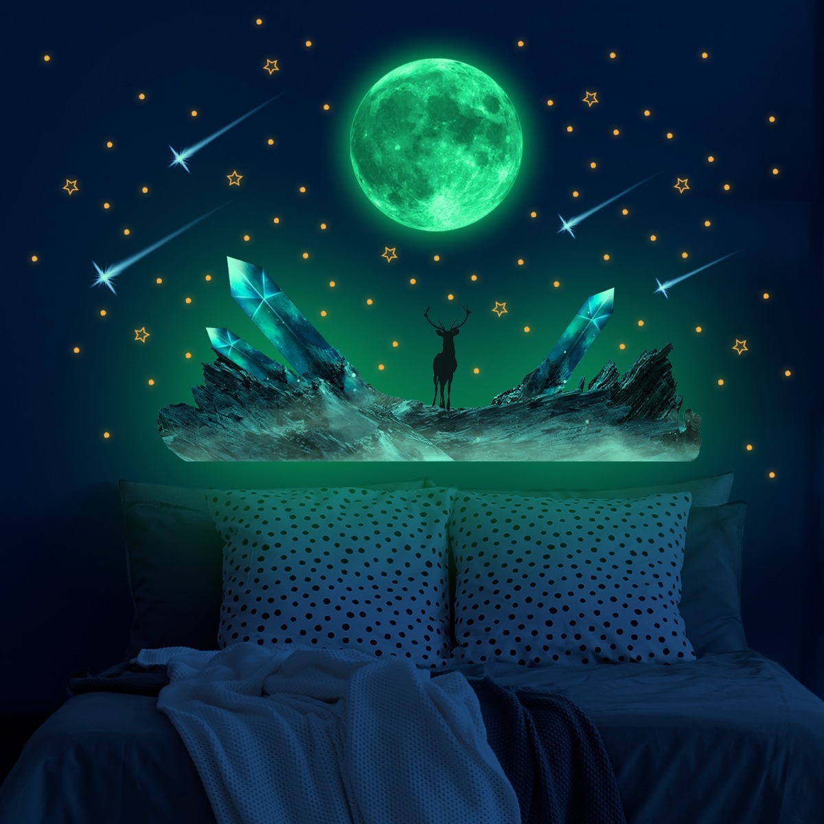 Lune météore lueur dans le noi - Glow In Dark Stars avis et prix