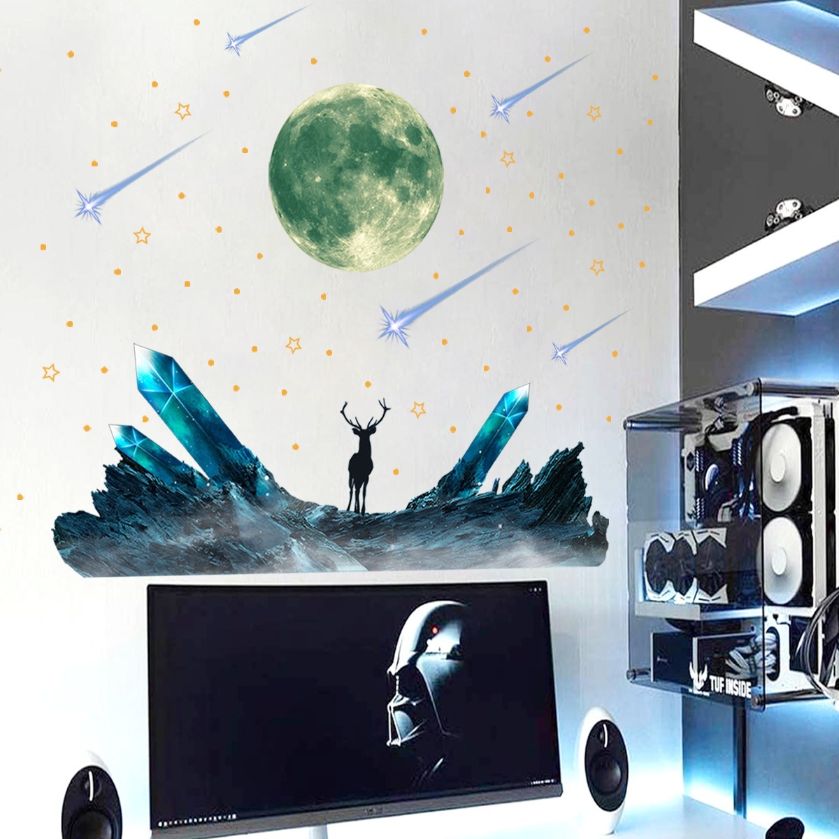 Lune météore lueur dans le noi - Glow In Dark Stars avis et prix