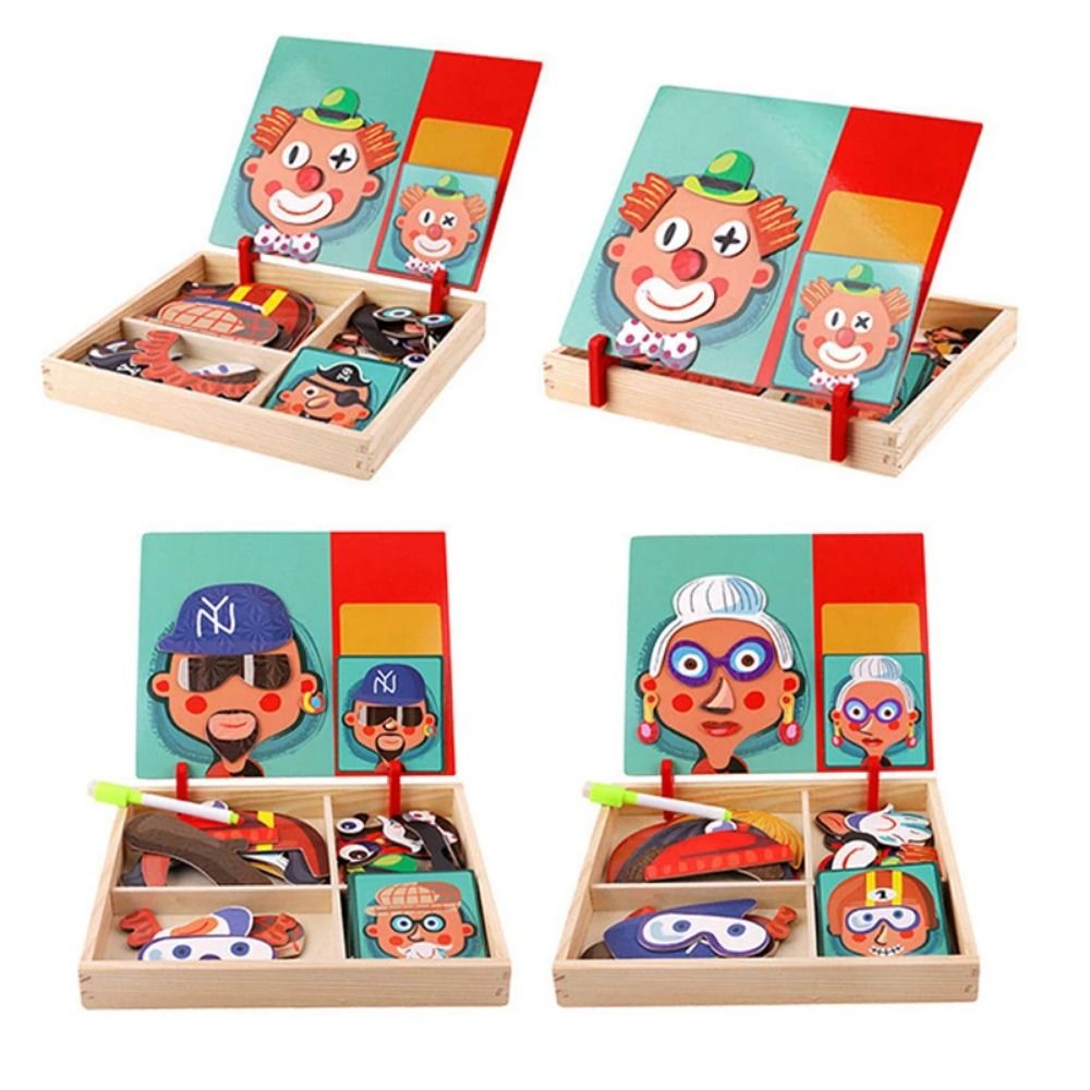 Puzzles magnétiques 3D en bois - Kids Toys Drawing Easy avis et prix
