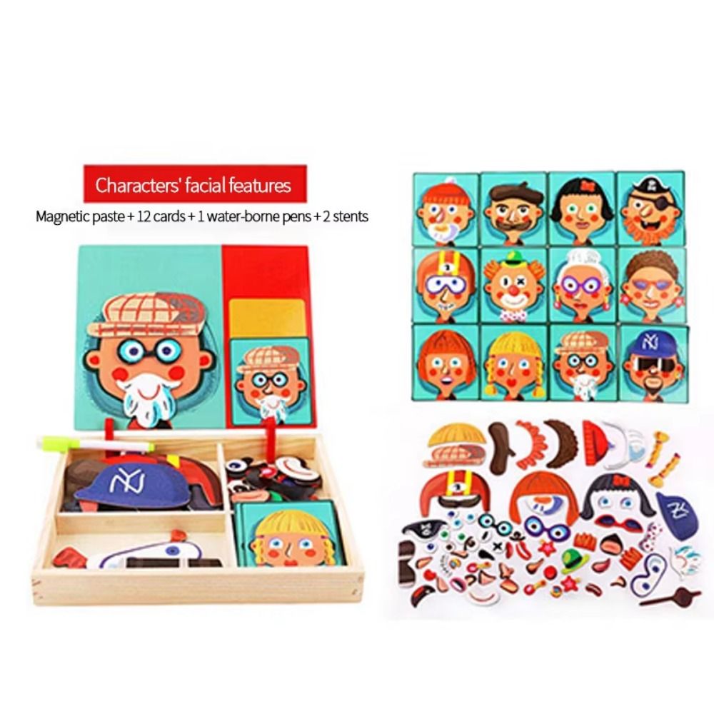 Puzzles magnétiques 3D en bois - Kids Toys Drawing Easy avis et prix