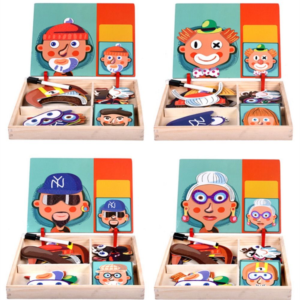 Puzzles magnétiques 3D en bois - Kids Toys Drawing Easy avis et prix
