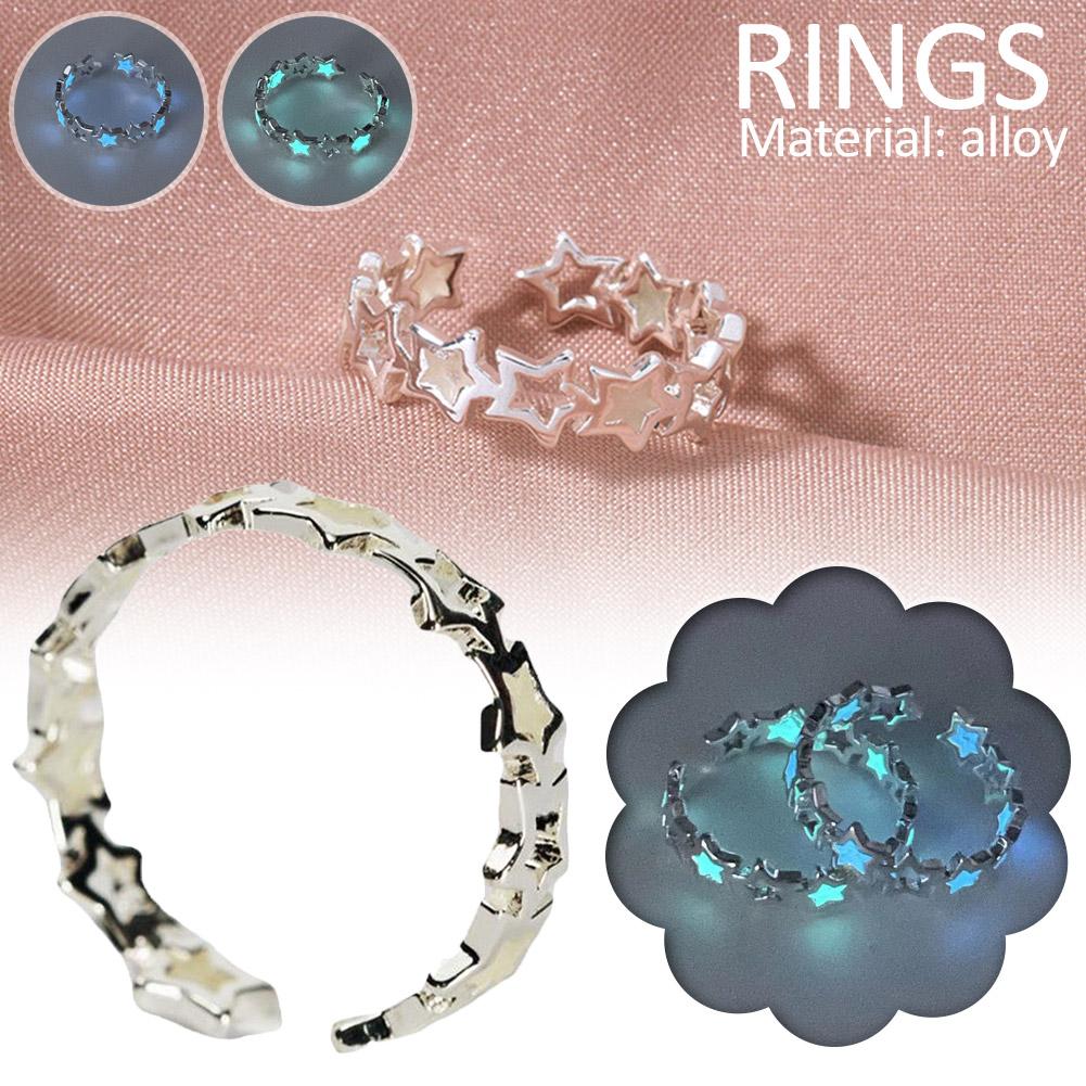 Bague étoile bleue creuse Shoo - Glow In Dark Stars avis et prix