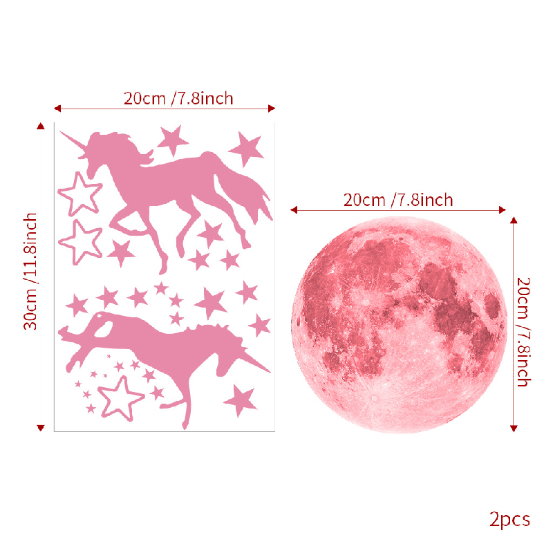 Autocollant mural licorne déco - Glow In Dark Stars avis et prix