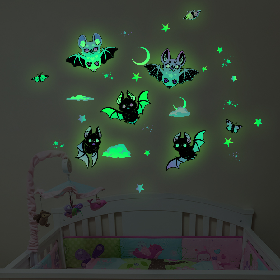 Autocollants de fenêtre chauve - Glow In Dark Stars avis et prix