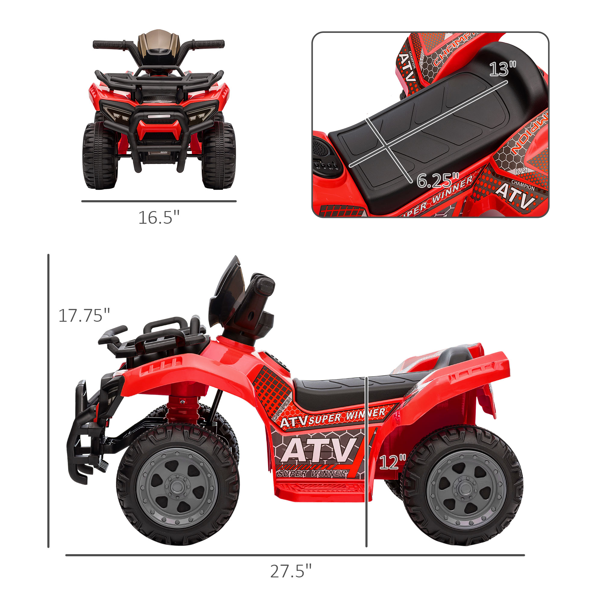 Voiture à batterie 6V pour enf - Kids Toys Quad avis et prix