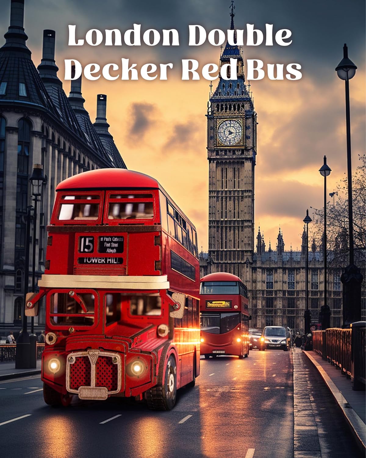 Robotime London Tour Bus, puzz - Kids Toys London avis et prix