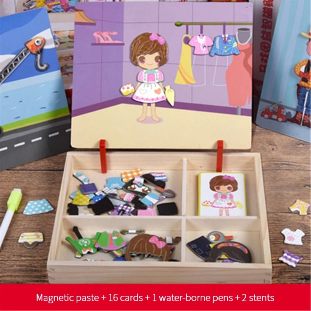 Puzzles magnétiques 3D en bois - Kids Toys Drawing Easy avis et prix