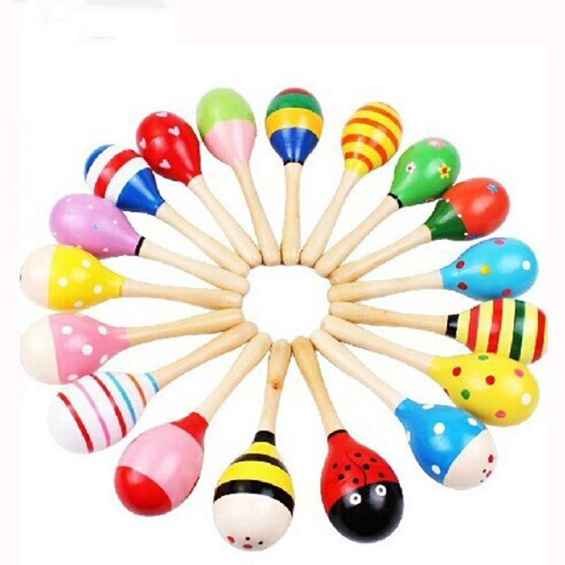 Petits hochets colorés en bois - Kids Toys New Born avis et prix