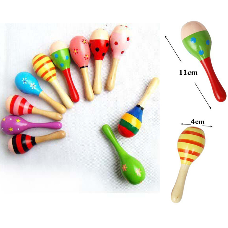 Petits hochets colorés en bois - Kids Toys New Born avis et prix