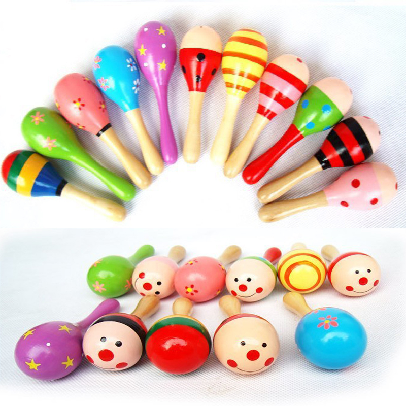 Petits hochets colorés en bois - Kids Toys New Born avis et prix