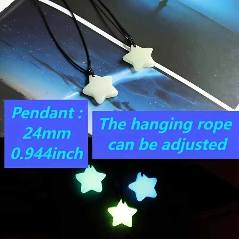 Collier Pendentif Étoile Lumin - Glow In Dark Stars avis et prix